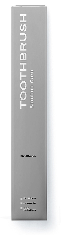 ПОДАРОК! Бамбуковая зубная щетка мягкая "Bamboo Care" - Dr.Blanc Toothbrush Natural Soft White — фото N3