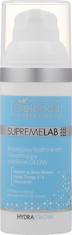 Безолійний зволожуючий гідрокрем з ефектом сяйва - Bielenda Professional Hydra Glow — фото N1