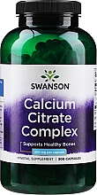 Харчова добавка "Комплекс цитрату кальцію", 250 мг - Swanson Calcium Citrate Complex — фото N1