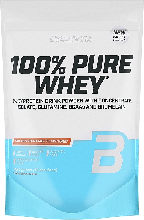 Протеїн "Солона карамель"            - BioTech 100% Pure Whey Salted Caramel — фото N4