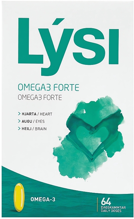Омега-3 Форте EPA і DHA - Lysi Omega-3 Forte 1000 mg