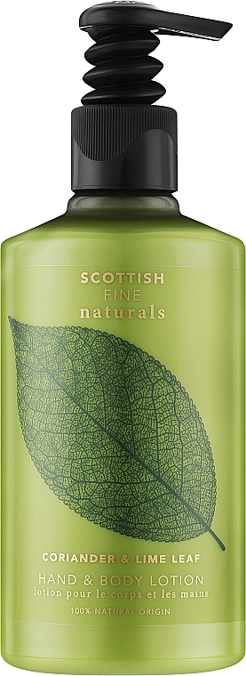 Лосьон для рук и тела "Кориандр и листья лайма" - Scottish Fine Soaps Naturals Coriander & Lime Leaf Body Lotion — фото N1
