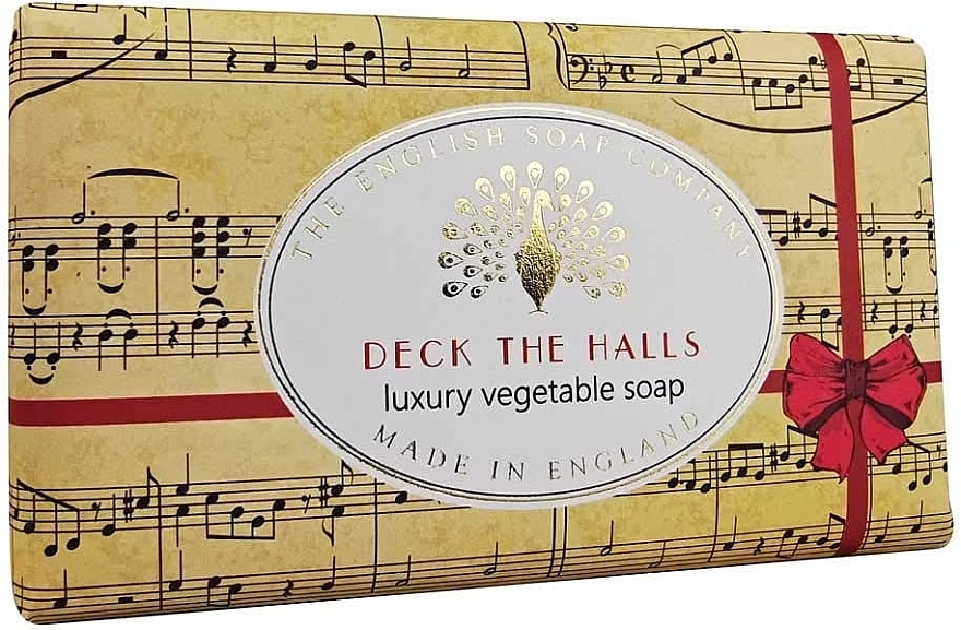 Мыло "Украсьте зал" - The English Soap Company Christmas Deck The Halls Soap — фото N1