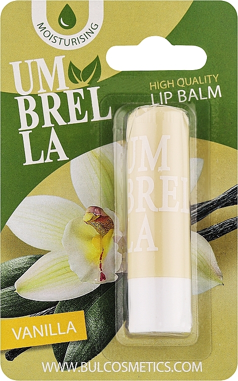 Бальзам для губ у блістері "Ваніль" - Umbrella High Quality Lip Balm Vanilla — фото N1