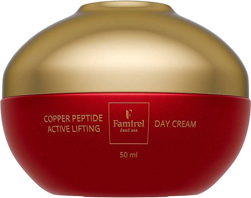 Денний крем для обличчя ліфтинг-актив із пептидами міді - Famirel Copper Peptide Day Cream — фото N1