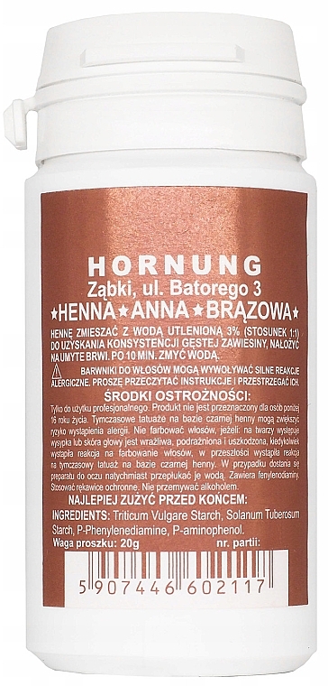 Хна для брів - Hornung Brow Henna — фото N1