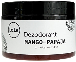 Парфумерія, косметика Крем-дезодорант манго-папая з ноткою ванілі - La-Le Cream Deodorant