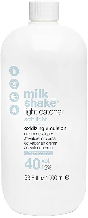 Окислитель для волос 12% - Milk Shake Light Catcher Oxidizing Emulsion 40 Vol — фото N1