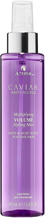 Багатофункціональна димка для об'єму волосся з екстрактом чорної ікри - Alterna Caviar Anti-Aging Miracle Multiplying Volume Mist — фото N1