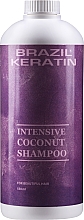 Шампунь для поврежденных волос - Brazil Keratin Intensive Coconut Shampoo — фото N3