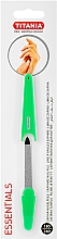 Пилочка для косметички, зеленая - Titania Nail File — фото N1