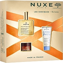 Набор - Nuxe Les Iconiques (cr/30 ml + l/balm/15 ml + oil/50 ml) — фото N1