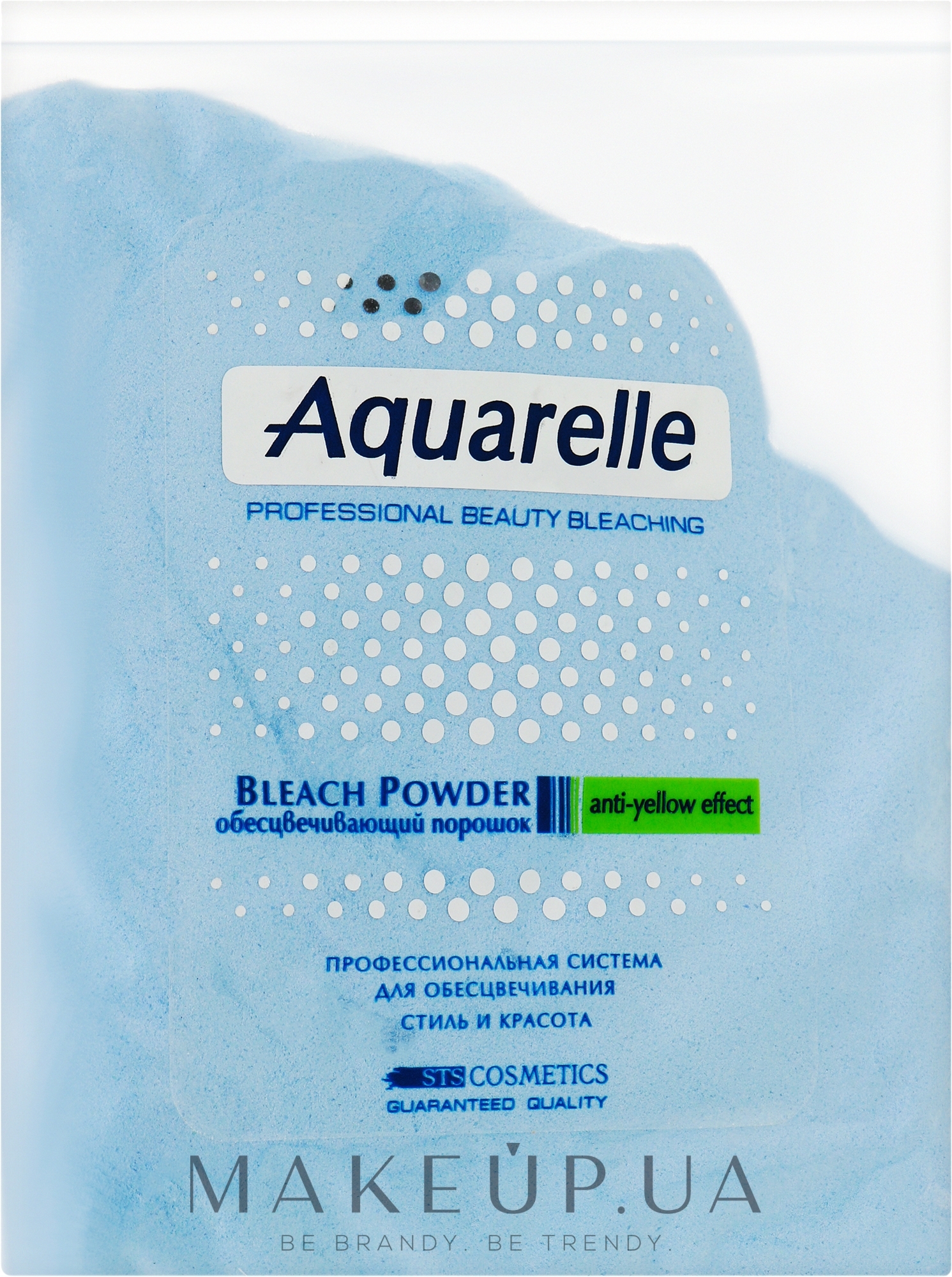 Обесцвечивающий порошок для профессионального использования (пакет) - Sts Cosmetics Aquerelle Bleach Powder  — фото 500g