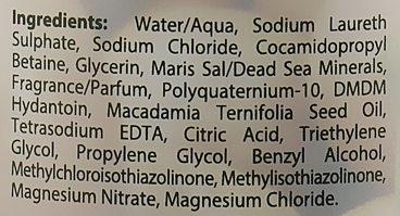 Шампунь з мінералами Мертвого моря та олією макадамії - Dead Sea Collection Macadamia Mineral Shampoo — фото N3