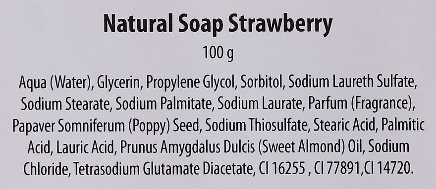 Натуральное мыло "Клубника" - Bio2You Natural Soap Strawberry — фото N2