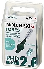 Межзубные ершики, 1.2 mm, зеленые, 6 шт. - Tandex Flexi Forest — фото N1