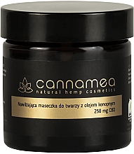 Увлажняющая маска для лица с конопляным маслом и 250 мг CBD - Cannamea — фото N1