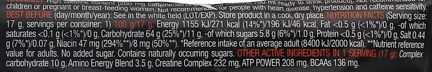 Пищевая добавка "Предтренировочный комплекс", клюква - BiotechUSA Nitrox Therapy — фото N3