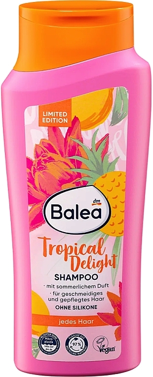 Шампунь для волос с витамином В3 и провитамином В5 - Balea Tropical Delight — фото N1