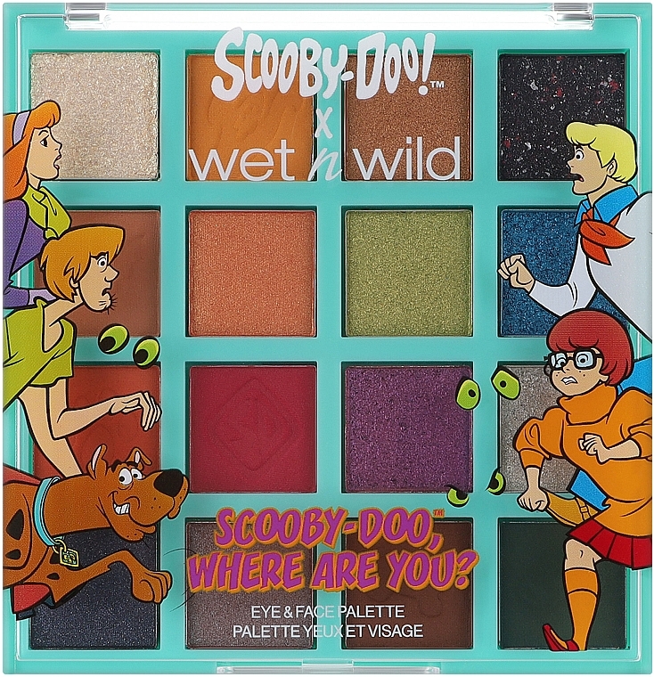 Палетка для макияжа глаз и лица - Wet N Wild x Scooby Doo Where are You? Eye & Face Palette — фото N2