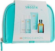 Парфумерія, косметика Набір - Moroccanoil Smooth & Sleek Travel Kit (shm/70ml + cond/70ml + mask/75ml + oil/25ml + bag)