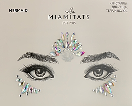 Духи, Парфюмерия, косметика Клеящиеся кристаллы для лица - Miami Tattoos Mermaid