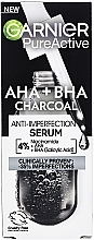 Сироватка-пілінг з вугіллям проти недоліків шкіри обличчя - Garnier Pure Active AHA+BHA Charcoal Serum — фото N2
