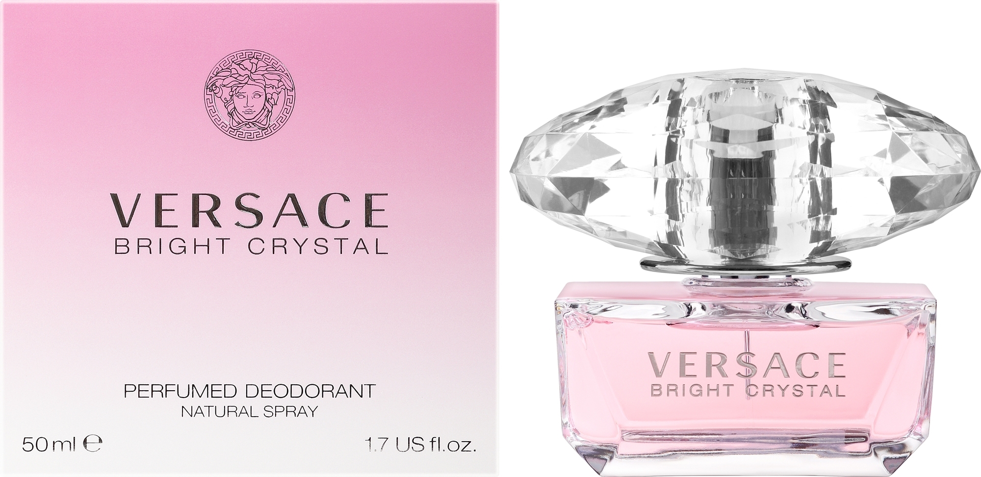 Versace Bright Crystal - Парфюмированный дезодорант-спрей — фото 50ml