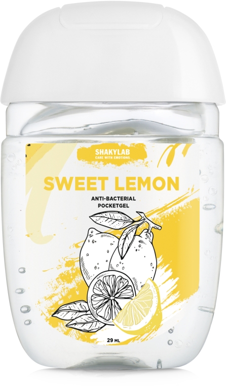 Антибактериальный гель для рук "Sweet Lemon" - SHAKYLAB Anti-Bacterial Pocket Gel