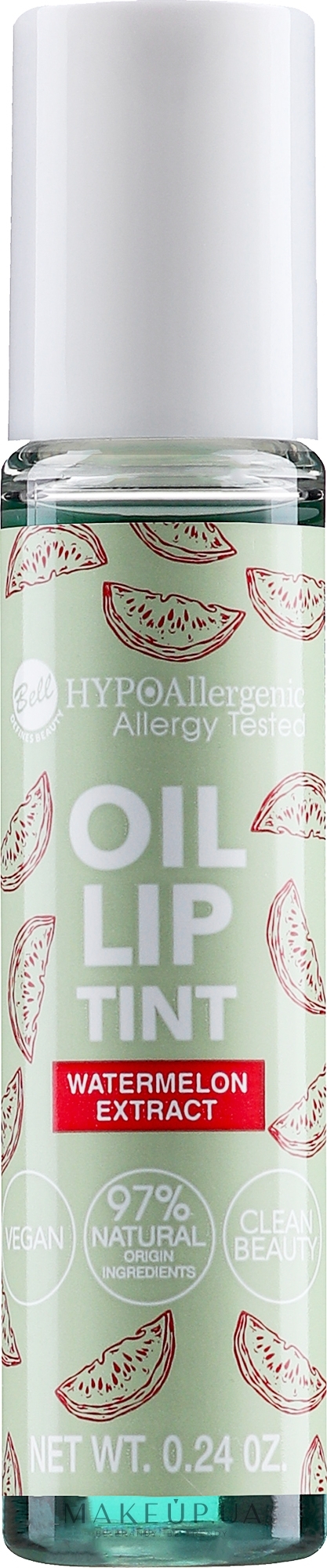 Гипоаллергенный масляный тинт для губ - Bell Hypoallergenic Oil Lip Tint Watermelon Extract — фото 7g