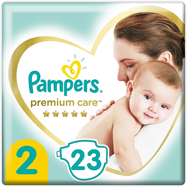 Подгузники Pampers Premium Care Newborn (4-8 кг), 23 шт. - Pampers — фото N1