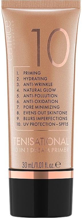 Праймер для обличчя - Catrice Ten!sational 10 in 1 Dream Warm Caramel Primer — фото N1