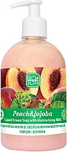 Парфумерія, косметика Рідке крем-мило "Персик і жожоба" - Bioton Cosmetics Active Fruits Peach & Jojoba Soap