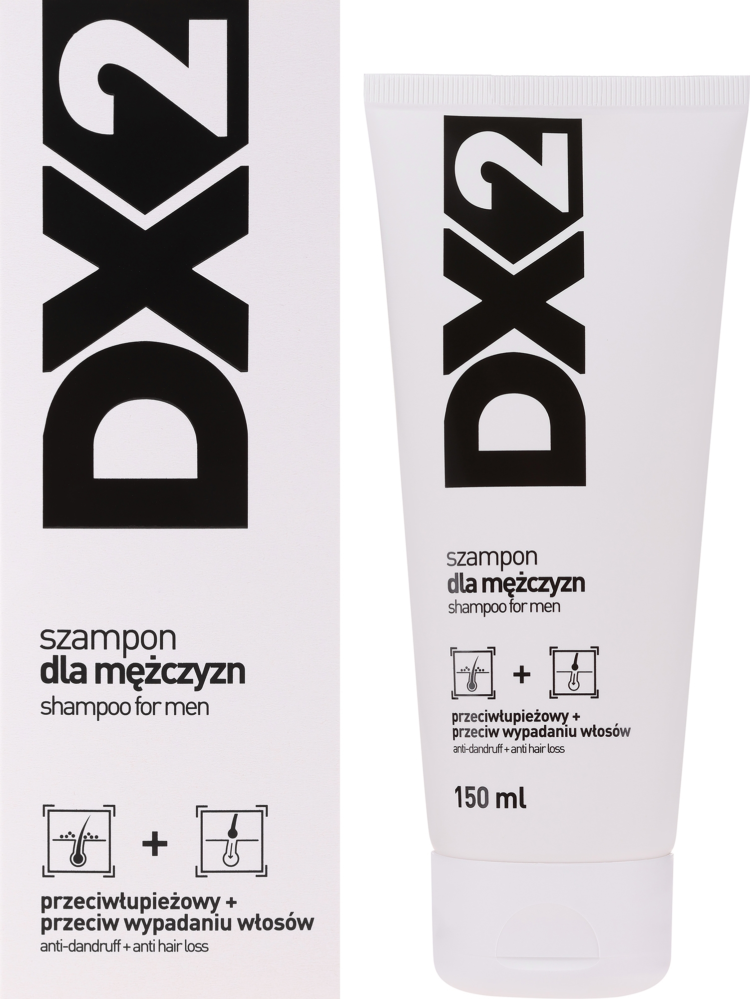 Шампунь для чоловіків, проти лупи - DX2 Shampoo — фото 150ml