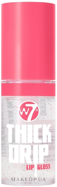 Блиск для губ - W7 Thick Drip Lip Gloss — фото In The Clear