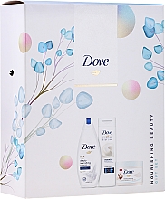 Духи, Парфюмерия, косметика Набор - Dove Nourishing Beauty III (sh/gel/250ml+b/lotion/250ml + b/scr/255ml)