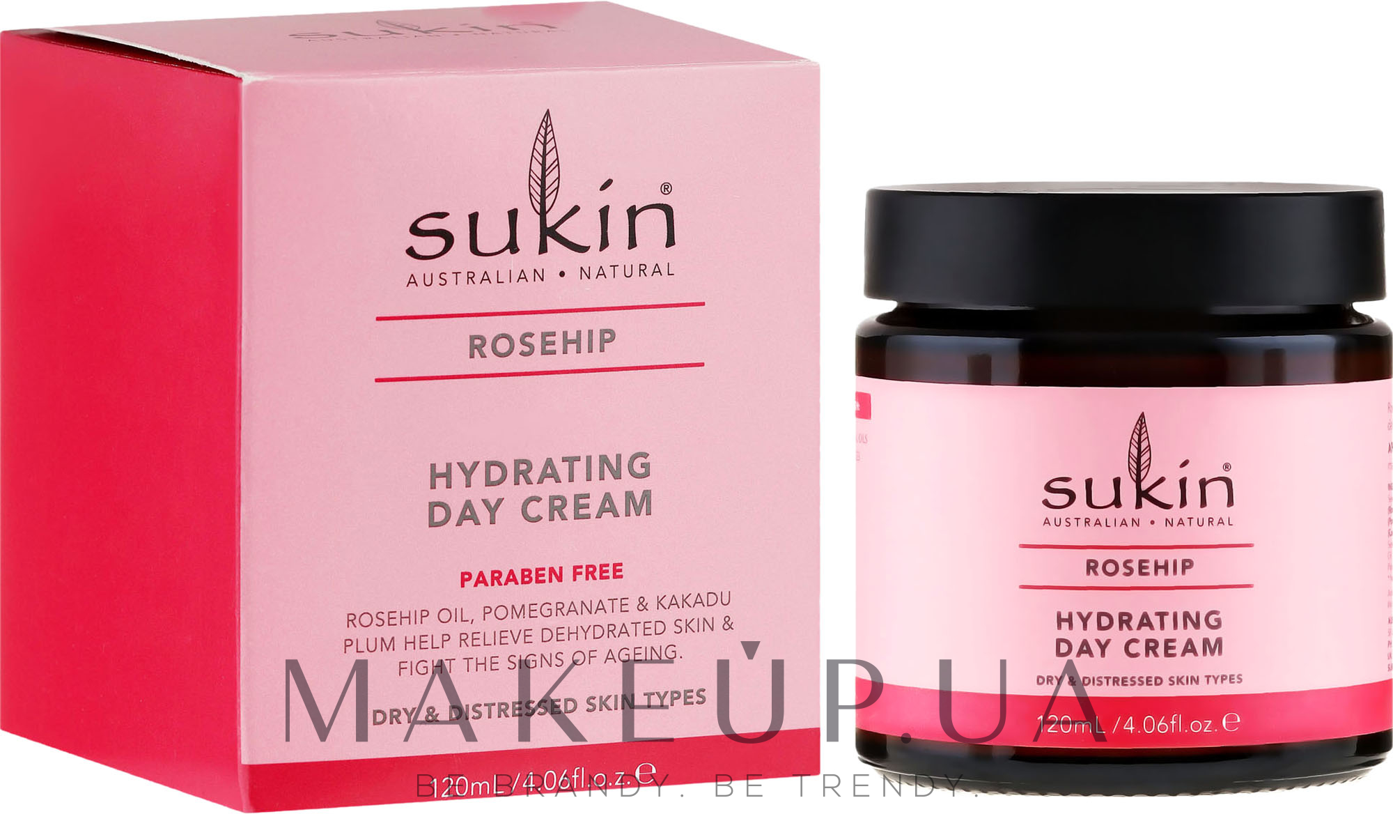 Дневной увлажняющий крем для лица с маслом шиповника - Sukin Rose Hip Hydrating Day Cream — фото 120ml
