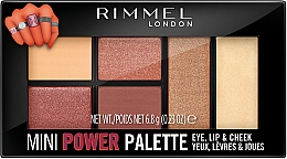 Парфумерія, косметика Палетка для макіяжу - Rimmel Mini Power Palette