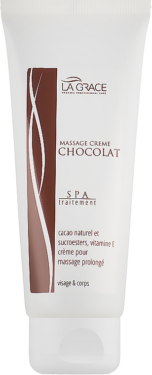 Массажный крем для лица и тела шоколадный - La Grace Chocolate Massage Creme — фото N1