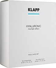 Парфумерія, косметика Набір "Гіалуронік" - Klapp Hyaluronic Face Care Set (cr/50ml + serum/50ml)