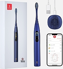Парфумерія, косметика Розумна зубна щітка Oclean X Pro Blue - Oclean X Pro Navy Blue (OLED) (Global)