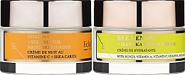 Парфумерія, косметика Набір - Eclat Skin London Bee Venom + Manuka Honey + Vitamin C + Shea Butter Night Moisturiser (cr/2x50ml)