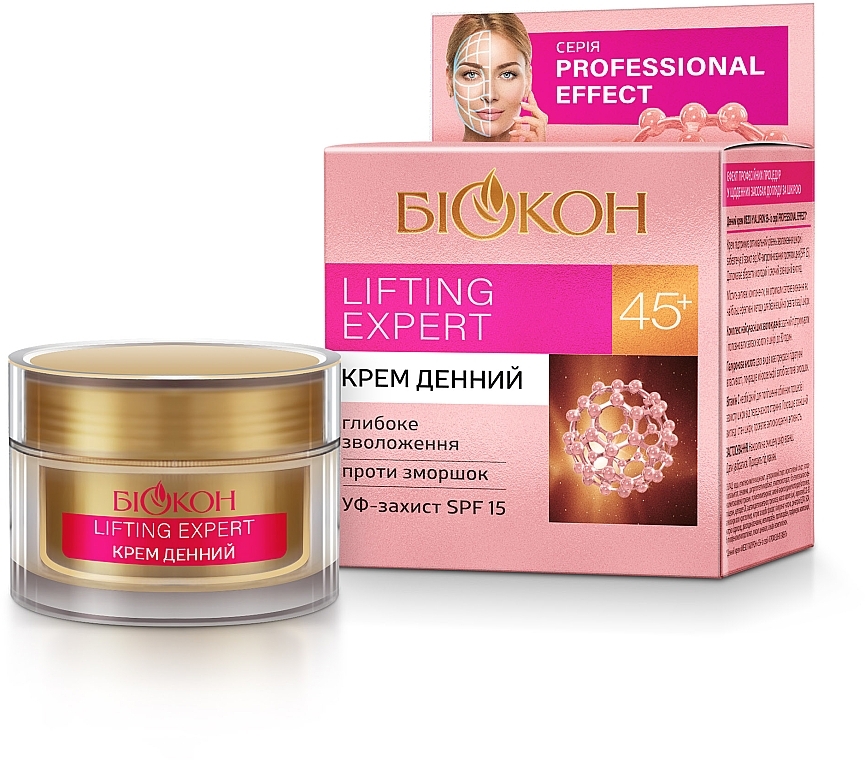 УЦІНКА Денний крем  - "Біокон" Professional Effect Lifting Expert 45+ * — фото N1