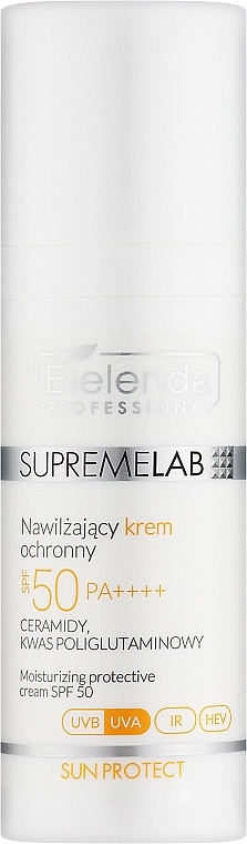 Зволожувальний сонцезахисний крем для обличчя - Bielenda Professional Supremelab Sun Protect Moisturizing Protective Cream SPF 50