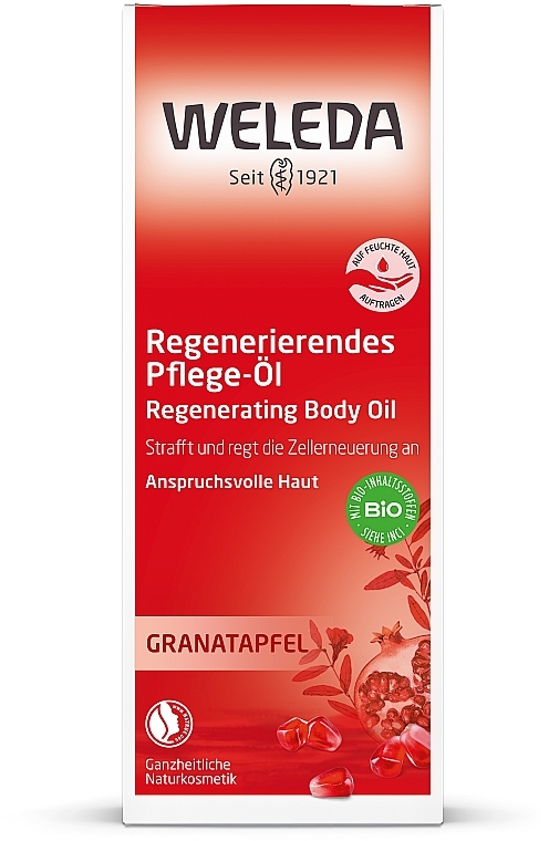 Віднвлювальна олія для тіла, з гранатом - Weleda Pomegranate Regenerating Oil — фото N3