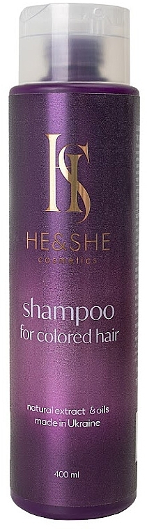 Шампунь для фарбованого волосся - He&She Cosmetics Shampoo For Colored Hair — фото N3