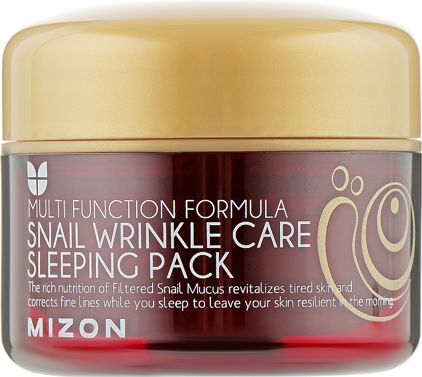 Улиточна нічна маска від зморшок - Mizon Snail Wrinkle Care Sleeping Pack — фото N1