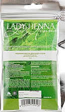 Трав'яна маска для обличчя і тіла - Lady Henna — фото N2