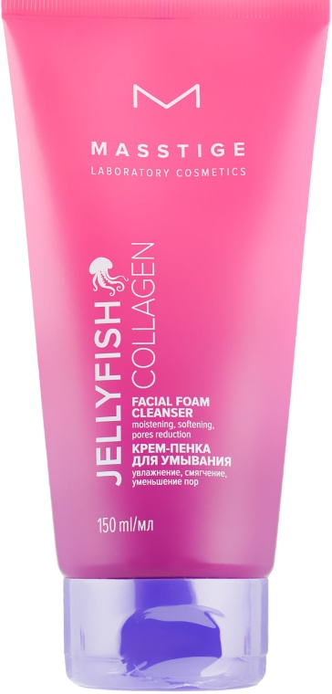 Крем-пенка для умывания - Masstige Jellyfish Collagen Facial Foam Cleansing