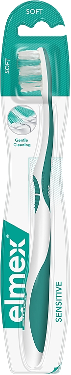 Мягкая зубная щетка, зеленая - Elmex Sensitive Toothbrush Extra Soft — фото N3